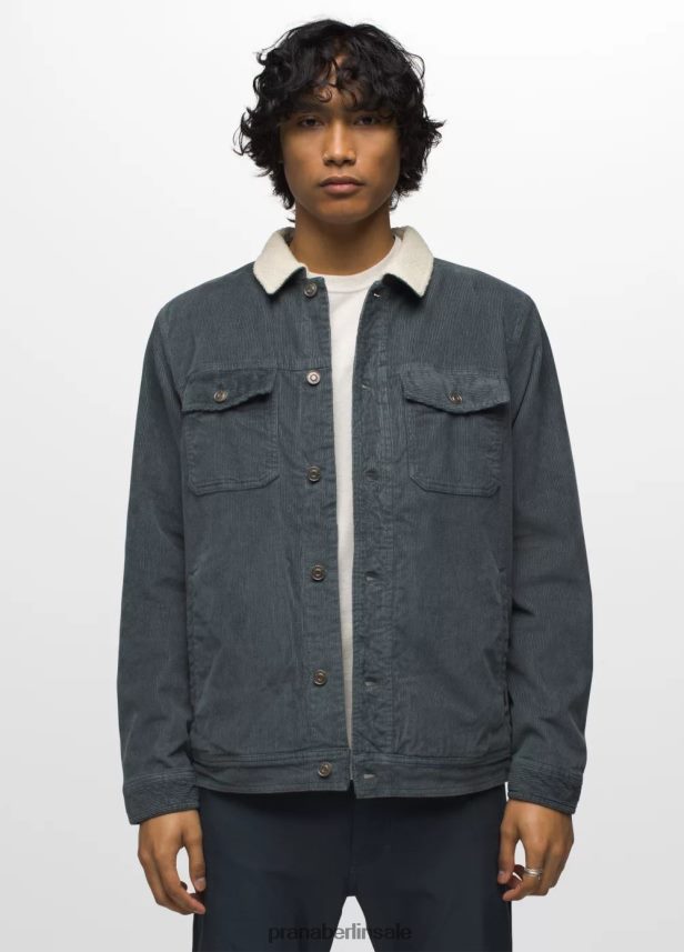 prAna Ashland-Cordjacke verwittertes Blau Kleidung Männer 86B4N61068