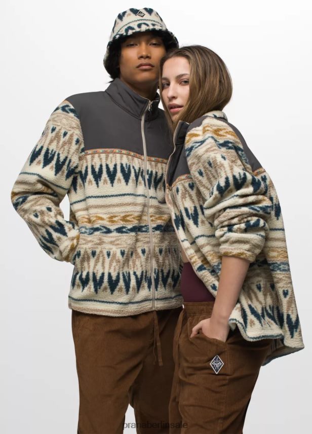 prAna Hurrikan fz Fleece Sandbank geo Kleidung Männer 86B4N698