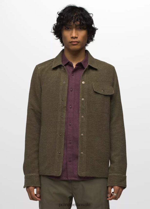 prAna Incrediwool-Overshirt schiefergrünes Heidekraut Kleidung Männer 86B4N6821