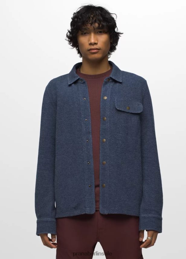 prAna Incrediwool-Overshirt stürmisches Nachtheidekraut Kleidung Männer 86B4N6823