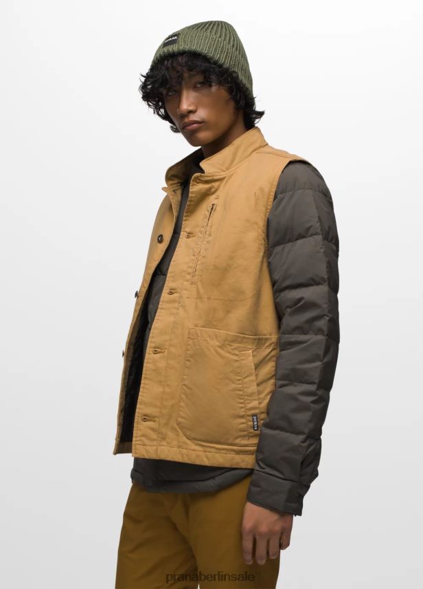 prAna zitternde Weste Braun einschiffen Kleidung Männer 86B4N61076