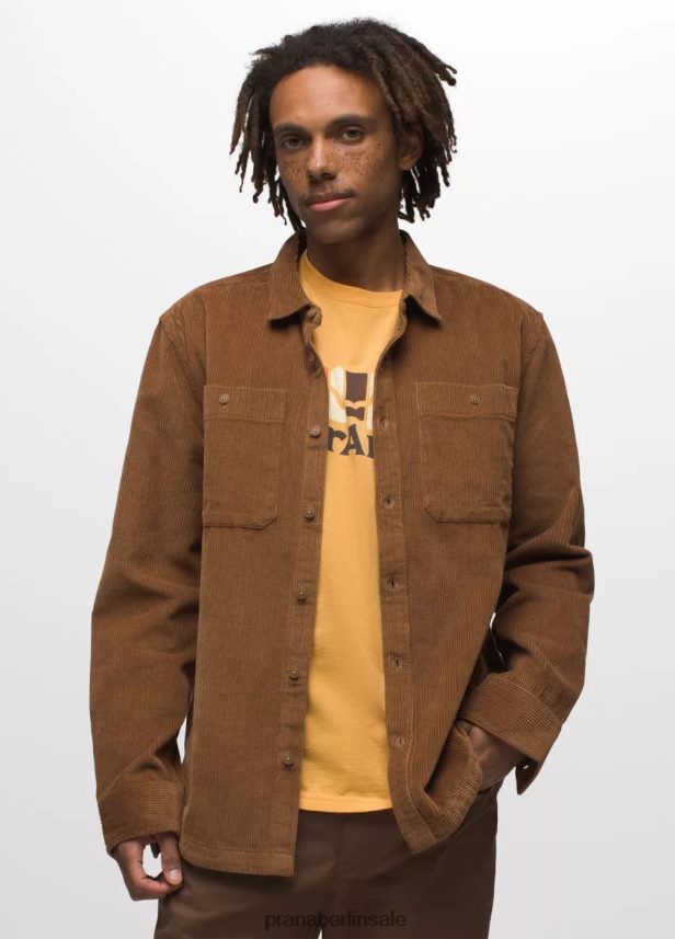 prAna Ridgecrest Langarm Sepia Kleidung Männer 86B4N6856