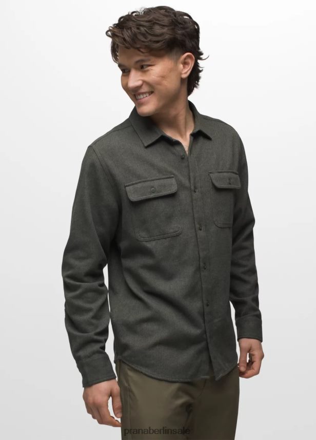 prAna Westbrook Flanellhemd immergrün Kleidung Männer 86B4N6784