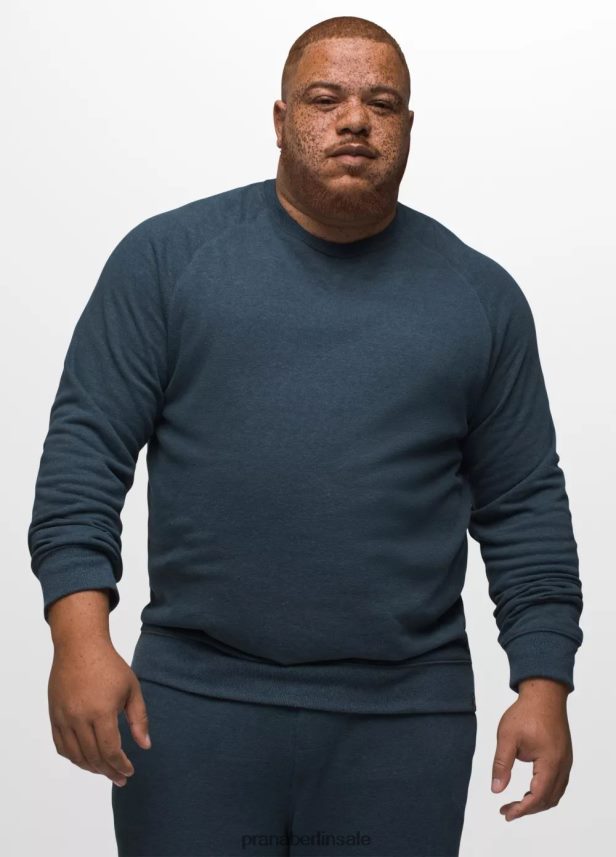 prAna Cardiff-Fleece-Crew dunkles Himmelsheidekraut Kleidung Männer 86B4N6780