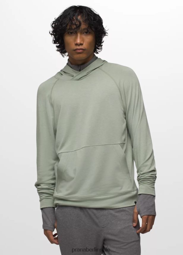 prAna Höhen-Tracker-Hoodie ii mineralisch grün Kleidung Männer 86B4N6842