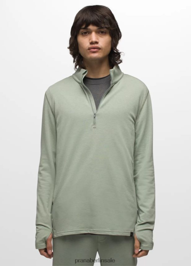 prAna Höhentracker 1/4 Zip II mineralisch grün Kleidung Männer 86B4N6840