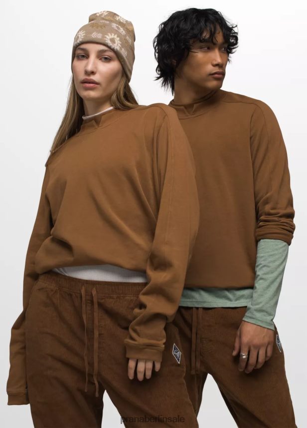 prAna Schlangenbiss-Sweatshirt Sepia Kleidung Männer 86B4N6172