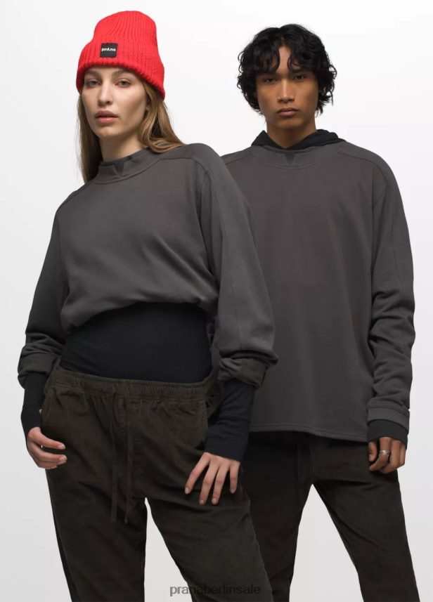 prAna Schlangenbiss-Sweatshirt dunkles Eisen Kleidung Männer 86B4N6173