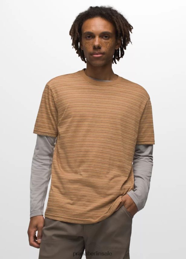prAna Crew-T-Shirt Gewürzstreifen Kleidung Männer 86B4N6751
