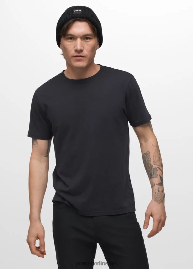 prAna Crew-T-Shirt Schwarz Kleidung Männer 86B4N6758