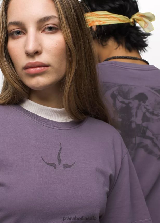 prAna Kurzarm-T-Shirt mit Heritage-Grafik Amethyst Kleidung Männer 86B4N687