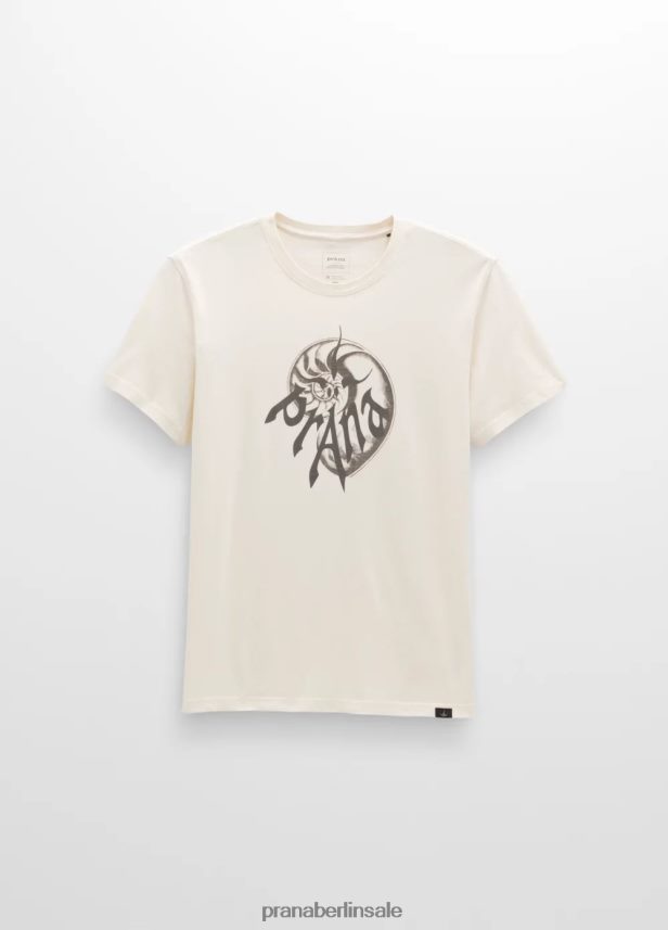 prAna Kurzarm-T-Shirt mit Heritage-Grafik Kreide Kleidung Männer 86B4N685