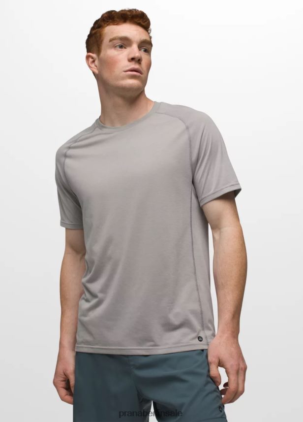prAna Mission Trails Kurzarm-T-Shirt grau Kleidung Männer 86B4N6767