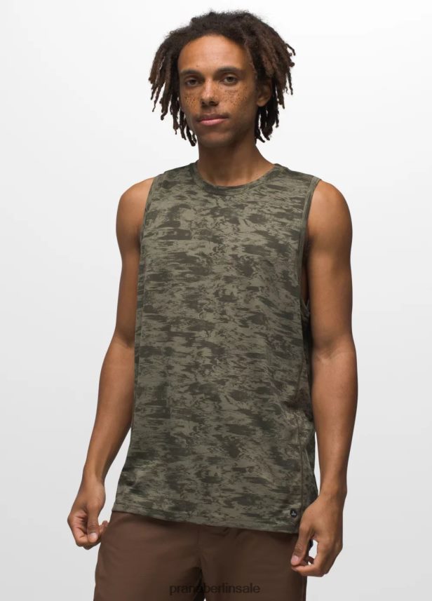 prAna Mission Trails Tank Immergrüne Unschärfetarnung Kleidung Männer 86B4N6800