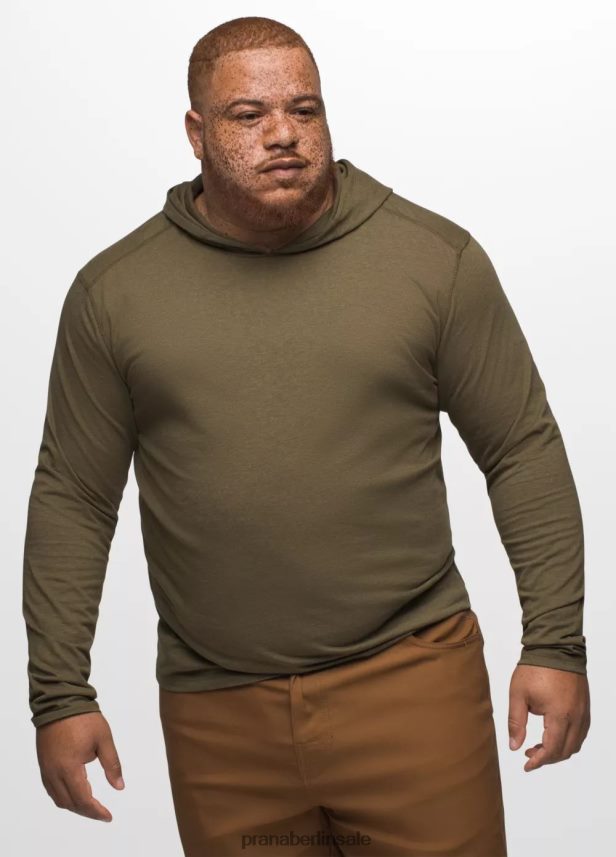 prAna T-Shirt mit Kapuze Torfheide Kleidung Männer 86B4N6777